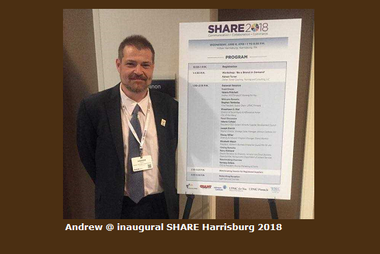 Andrew at inaugural SHARE Harrisburg 2018 event